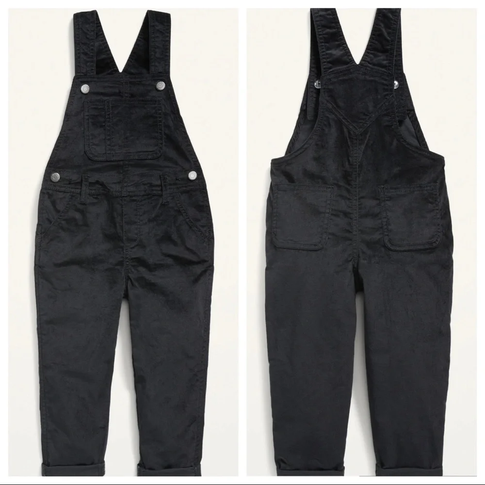 OLD NAVY Slouchy Straight Velvet Overalls for Toddler Girls‎